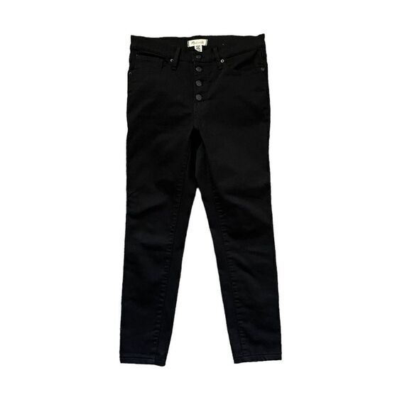 MADEWELL 9" Mid Rise Skinny Jeans Black Size 29 - Picture 2 of 9